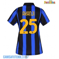 Camisa de time de futebol Inter Milan Manuel Akanji #25 Replicas 1º Equipamento Feminina 2026-27 Manga Curta